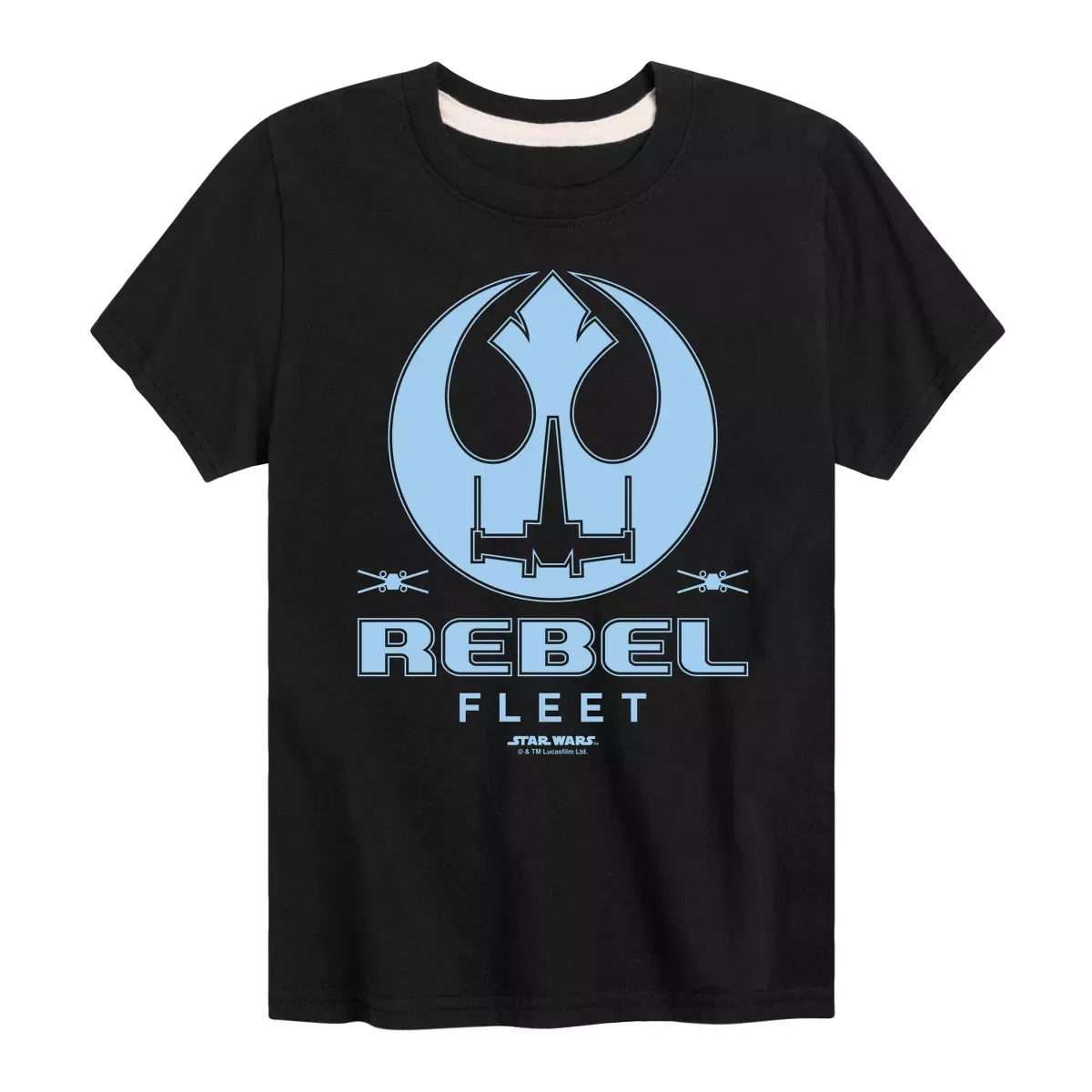 Детская футболка с коротким рукавом с принтом Rebel Fleet Flight Patch Star Wars, White