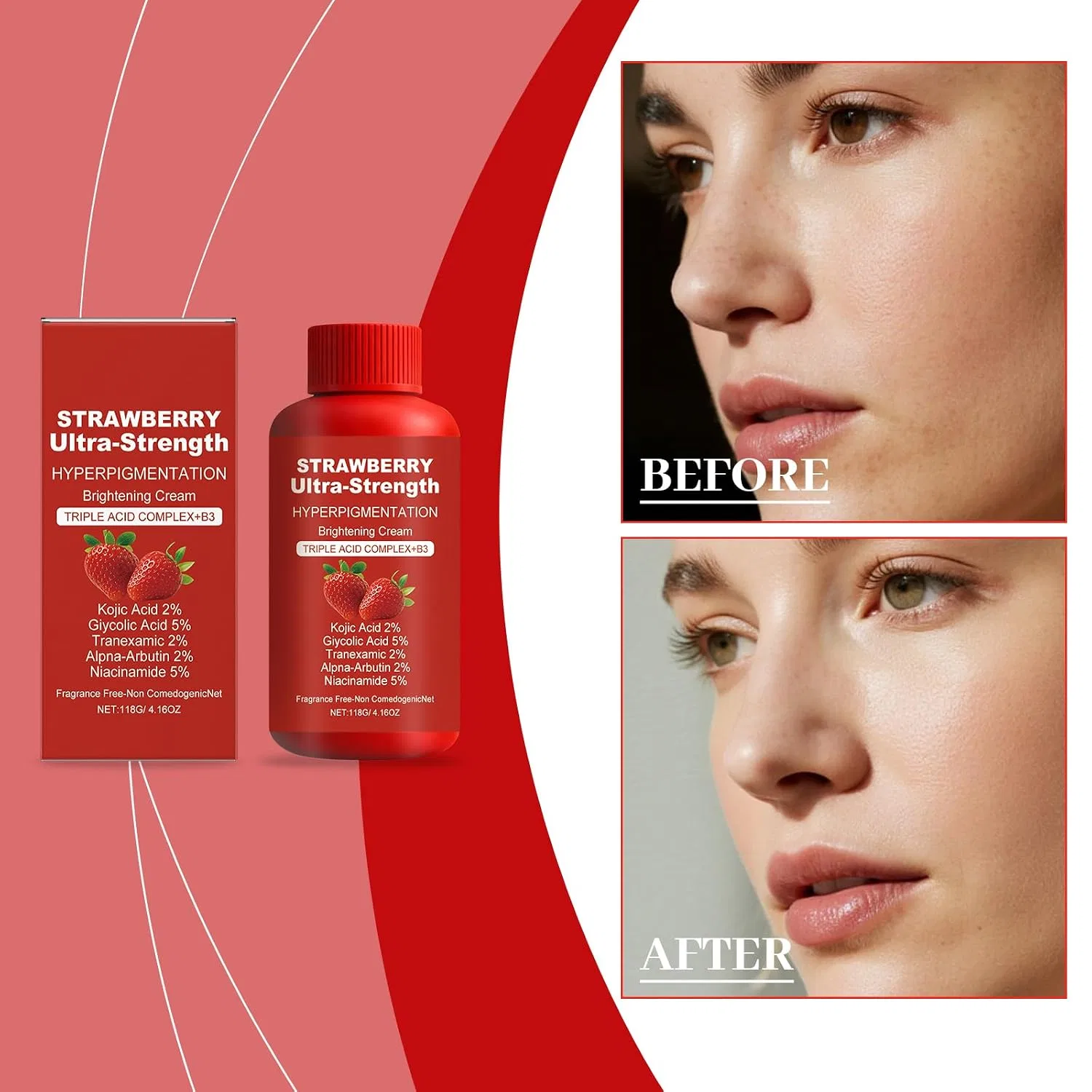 Крем для тела Strawberry Regenerating Skin Cream, 200 мл Generisch — фото 2