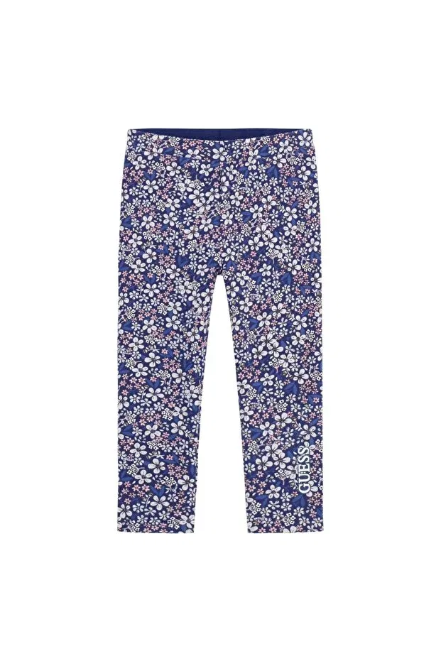 Детские леггинсы для девочек с принтом Reversible leggings Guess, Multicolor — фото 2
