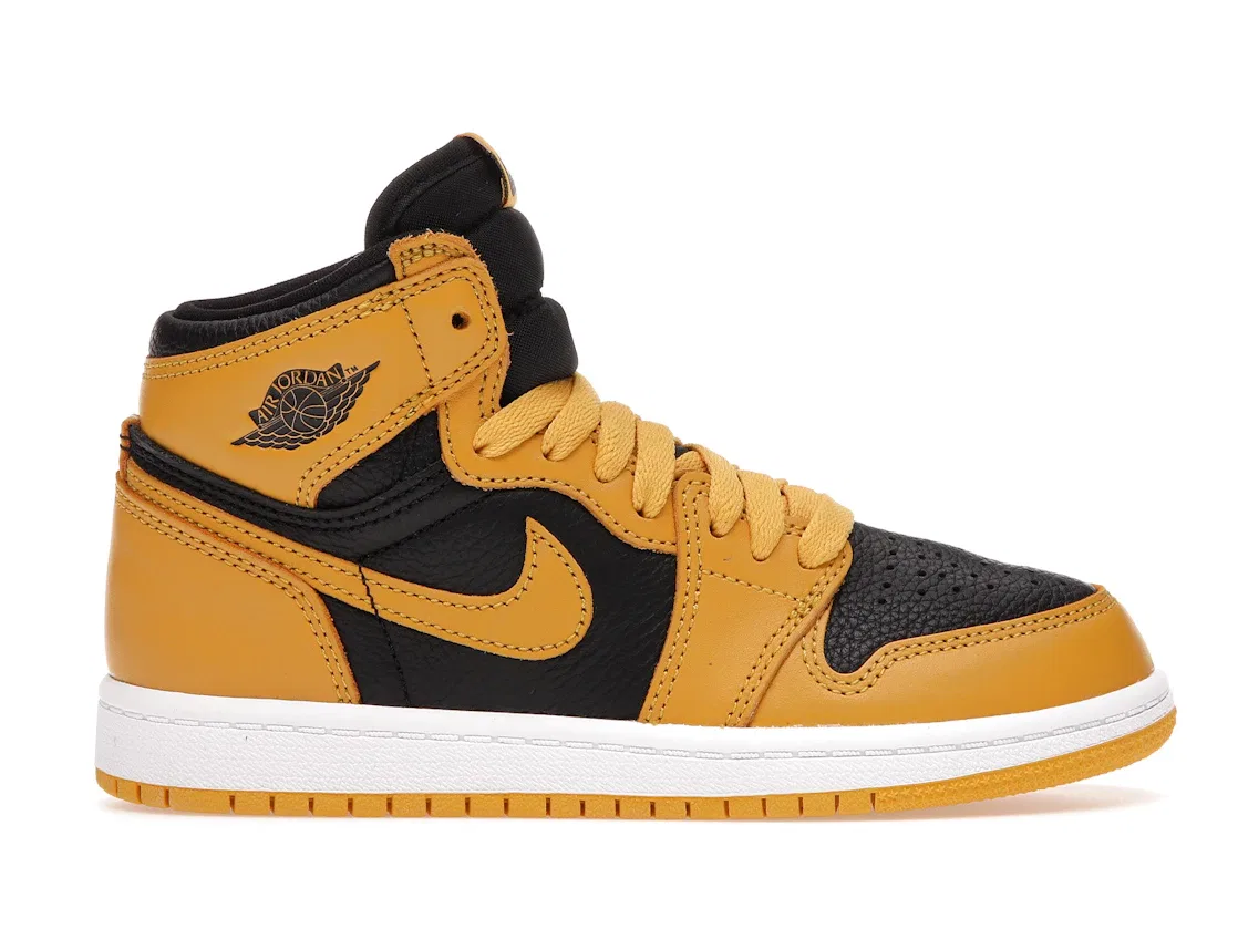 Детские кроссовки с принтом Jordan 1 Retro High OG Pollen Jordan, Pollen/Black-White