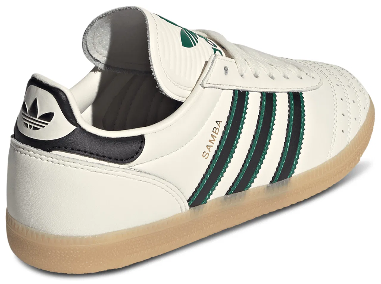 Кроссовки для мальчиков Samba JP Adidas, цвет Gum/Off White/Core Black — фото 3
