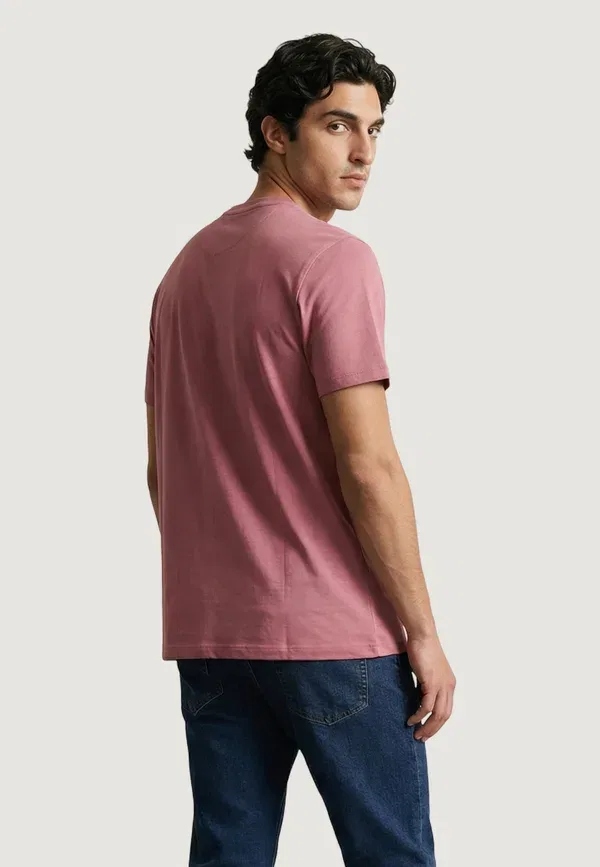 Футболка хлопковая Basic T-shirt U.S. Polo Assn., Violet, фиолетовый — фото 3