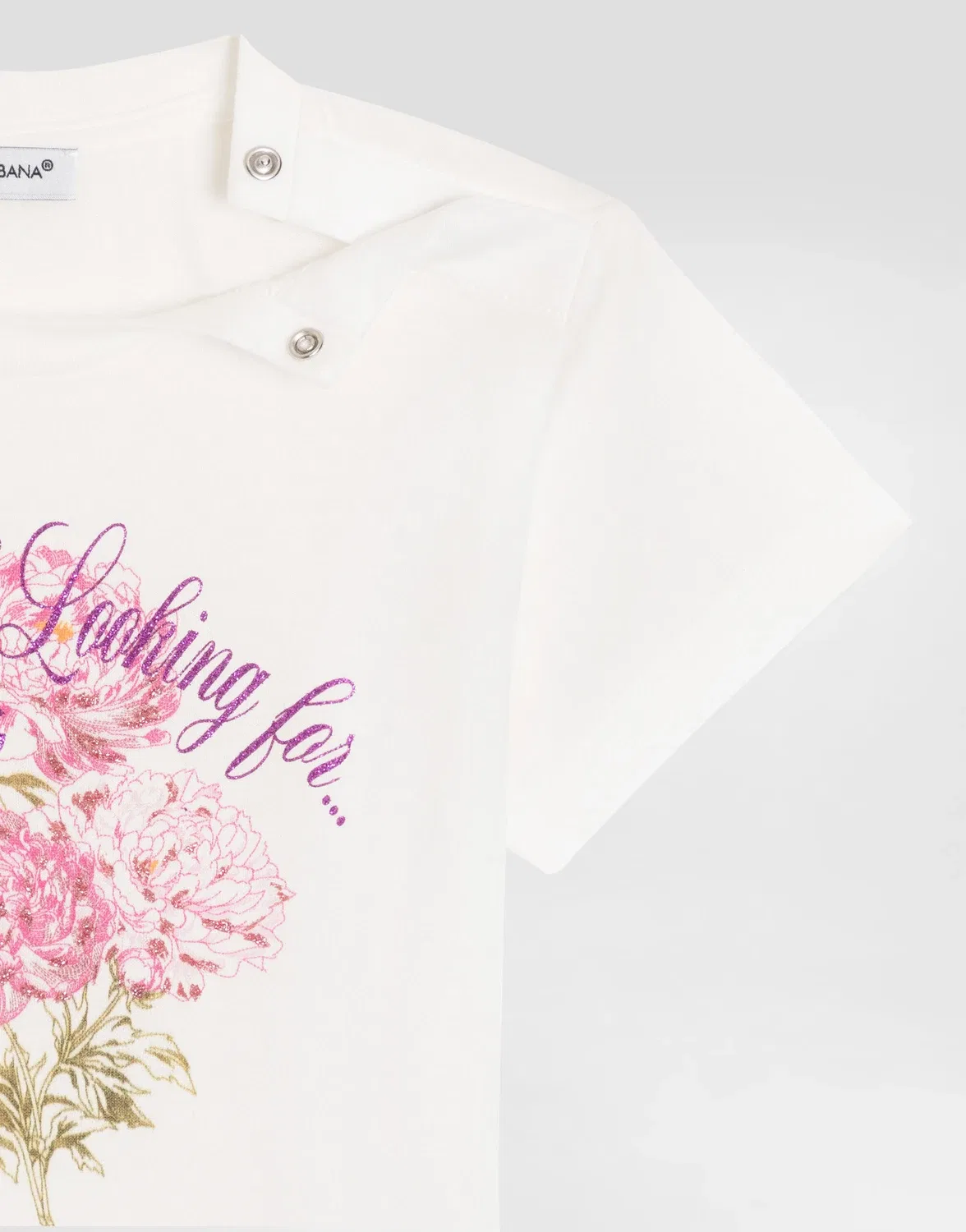 Футболка из джерси с вышивкой Dolce&Gabbana, белый — фото 4