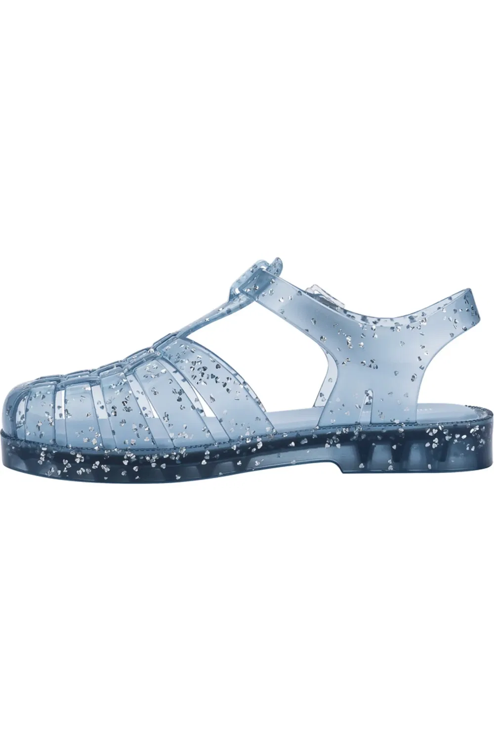 Детские сандалии глиттерные рыбацкие Possession Mini Melissa, Glitter Blue — фото 2