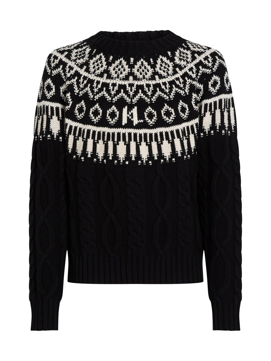 

Свитер Karl Lagerfeld Sweater FAIR-ISLE, черный