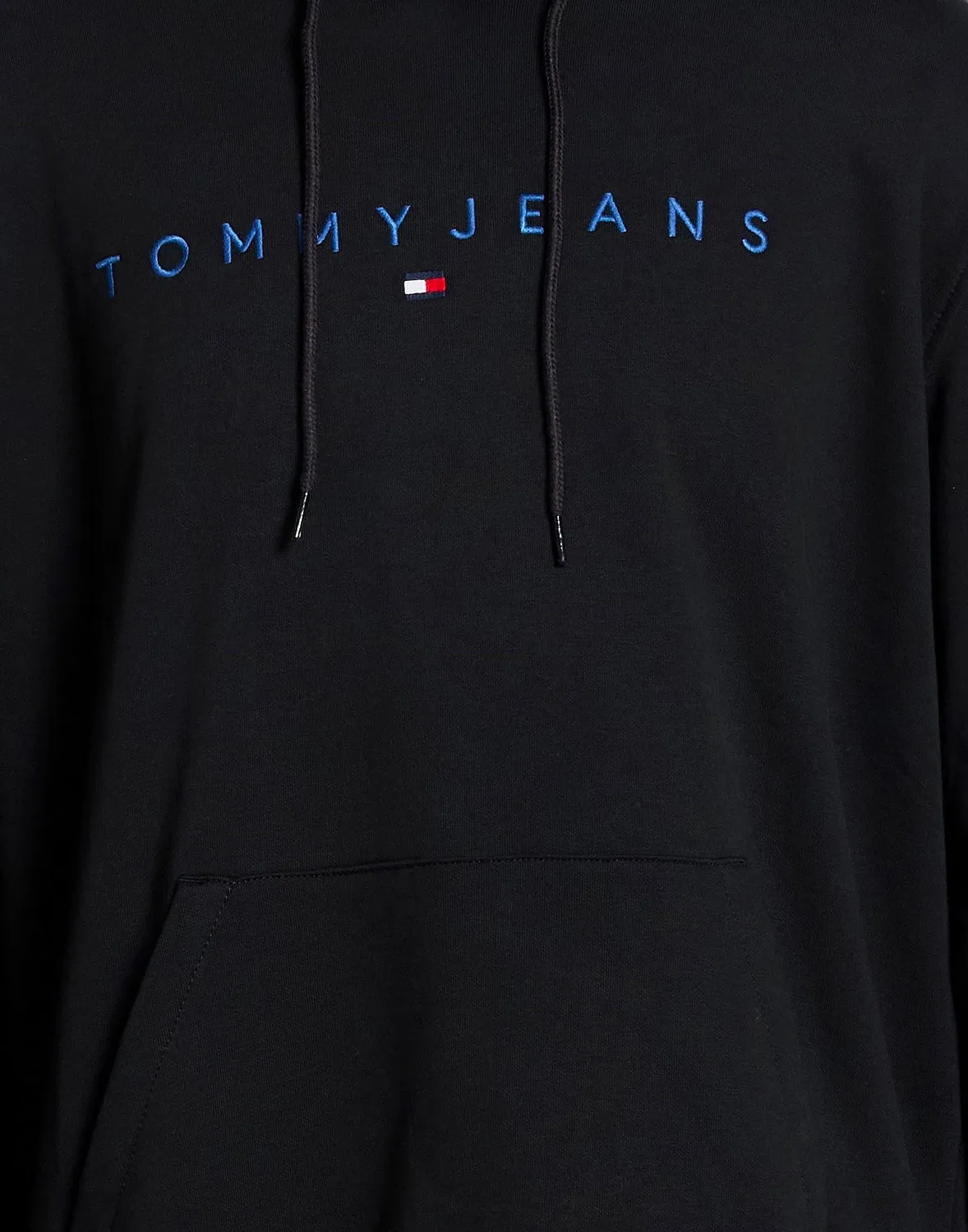 Мужской свитшот на флисе с капюшоном Tommy Hilfiger, черный — фото 4