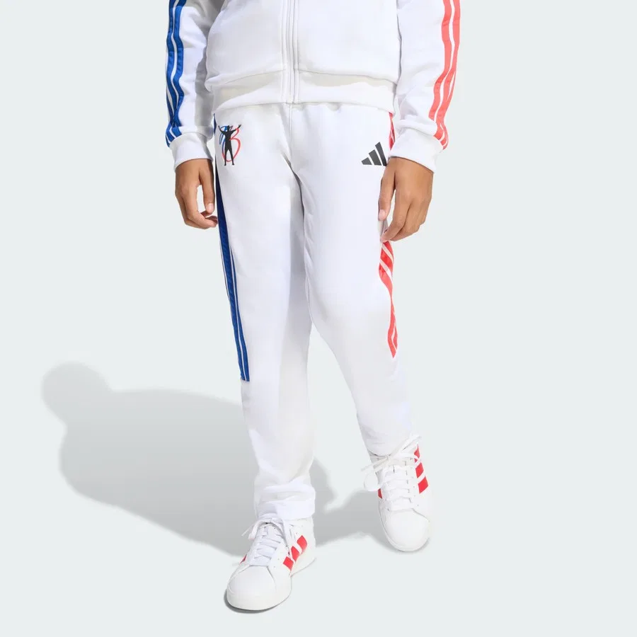 Детские спортивные штаны с принтом Performance Jude Bellingham adidas, Белый