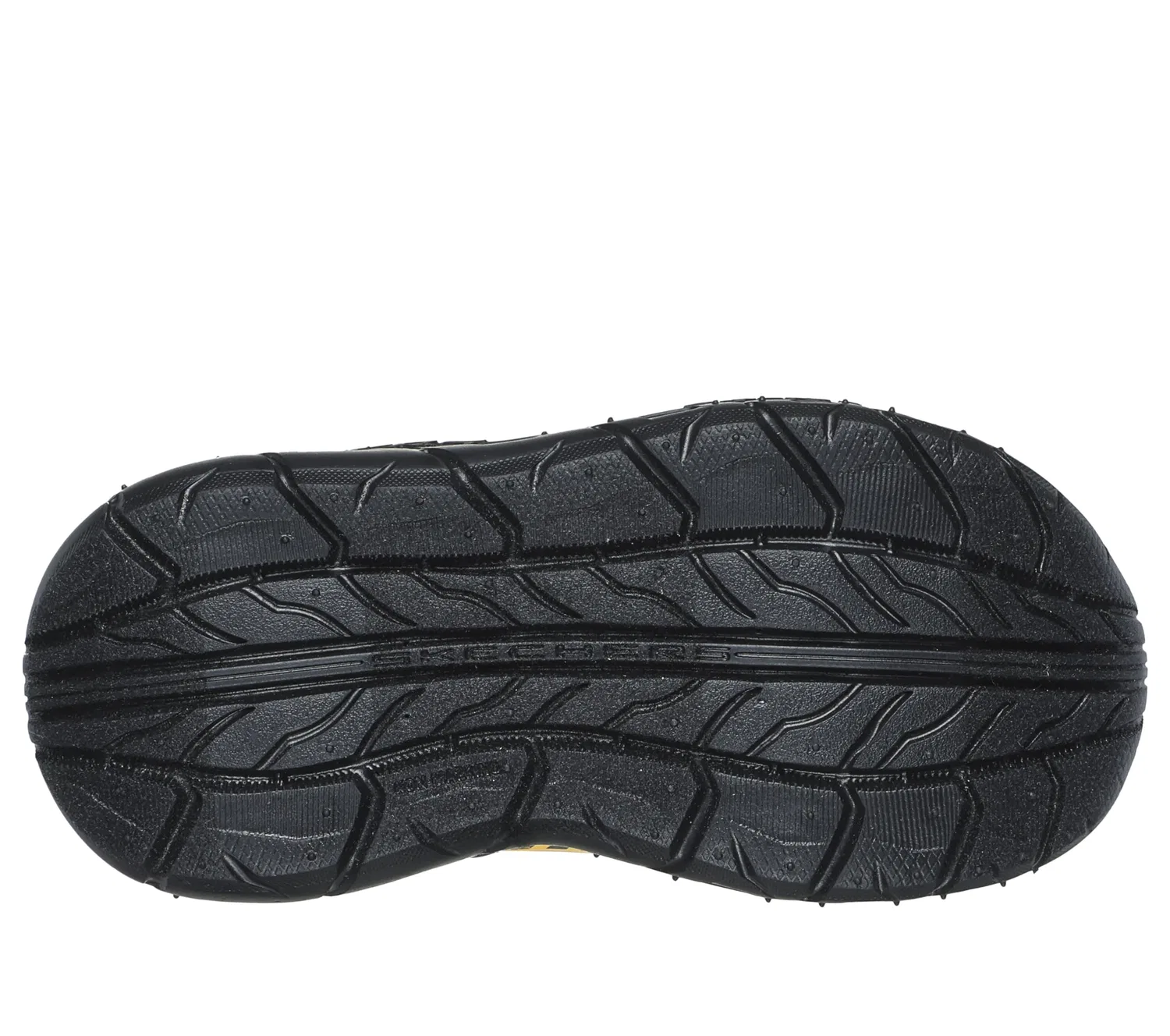 Детские кроссовки для мальчиков с подсветкой Skechers, TRACCE DI SKECH, Charcoal Synthetic Textile Yellow Trim — фото 4