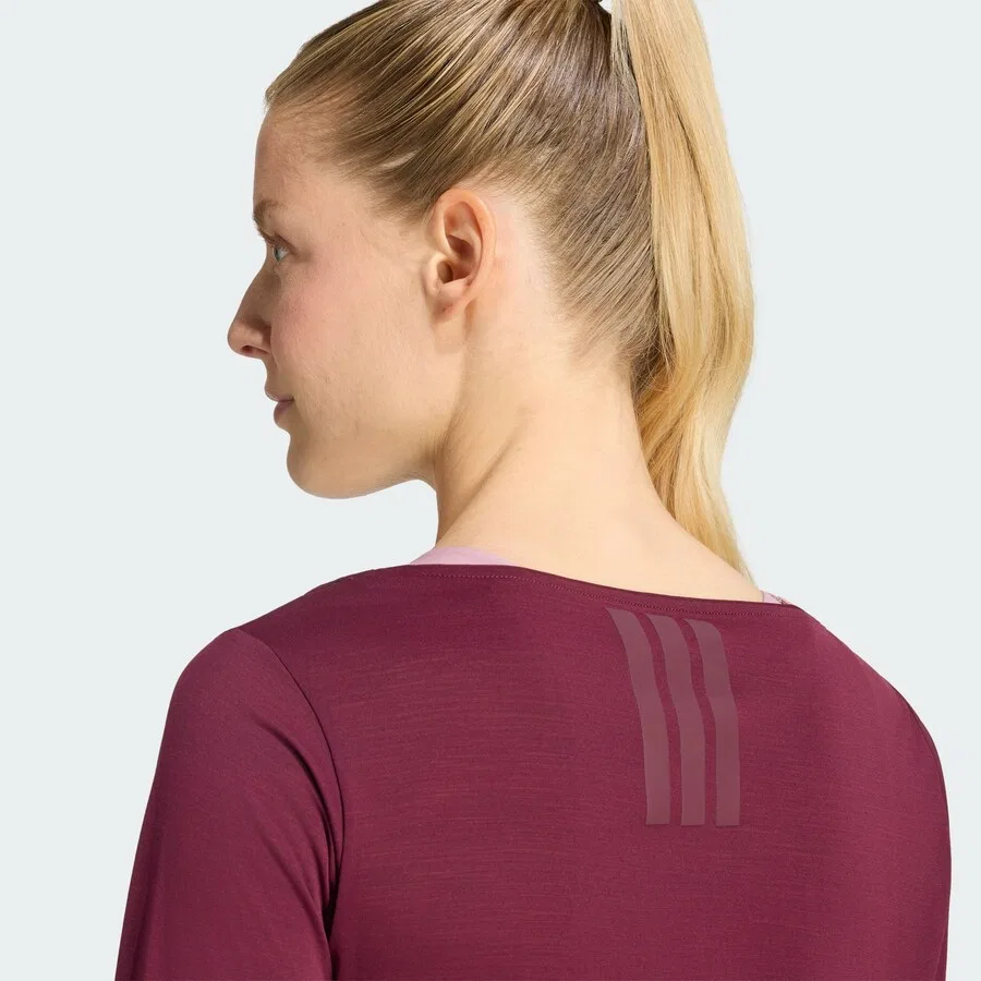Спортивная футболка ADIDAS PERFORMANCE Performance Shirt 'Motion' винно-красного цвета — фото 4