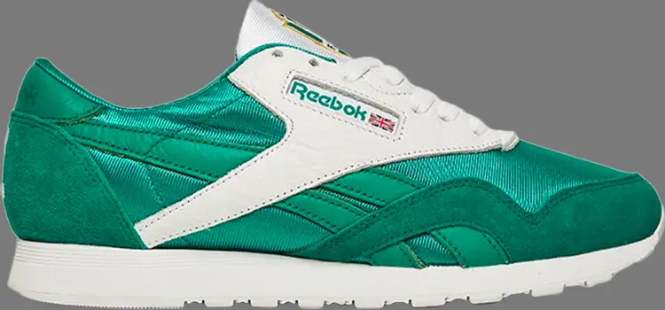 Кроссовки 24 kilates x classic nylon 'f.c.v.k' Reebok, зеленый — фото 2