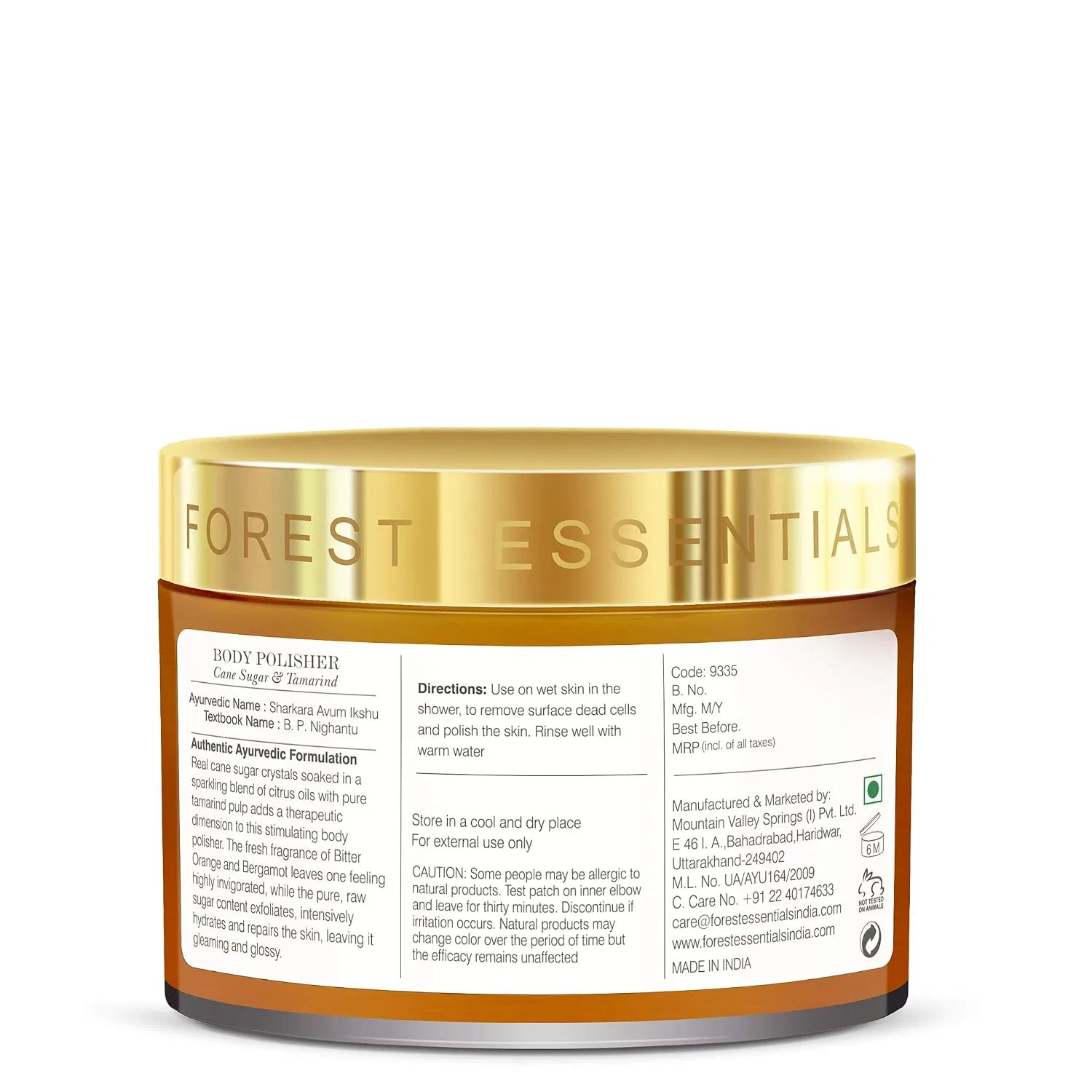 Скраб для тела Cane Sugar & Tamarind, Forest Essentials, 300 мл — фото 3