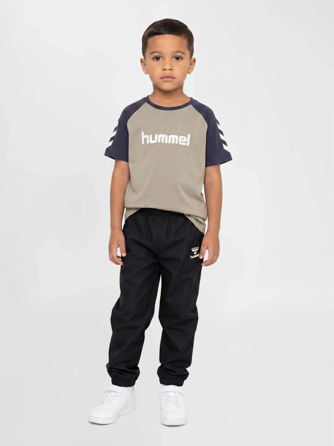 Функциональная футболка с логотипом Hmljr Hummel, хаки — фото 2
