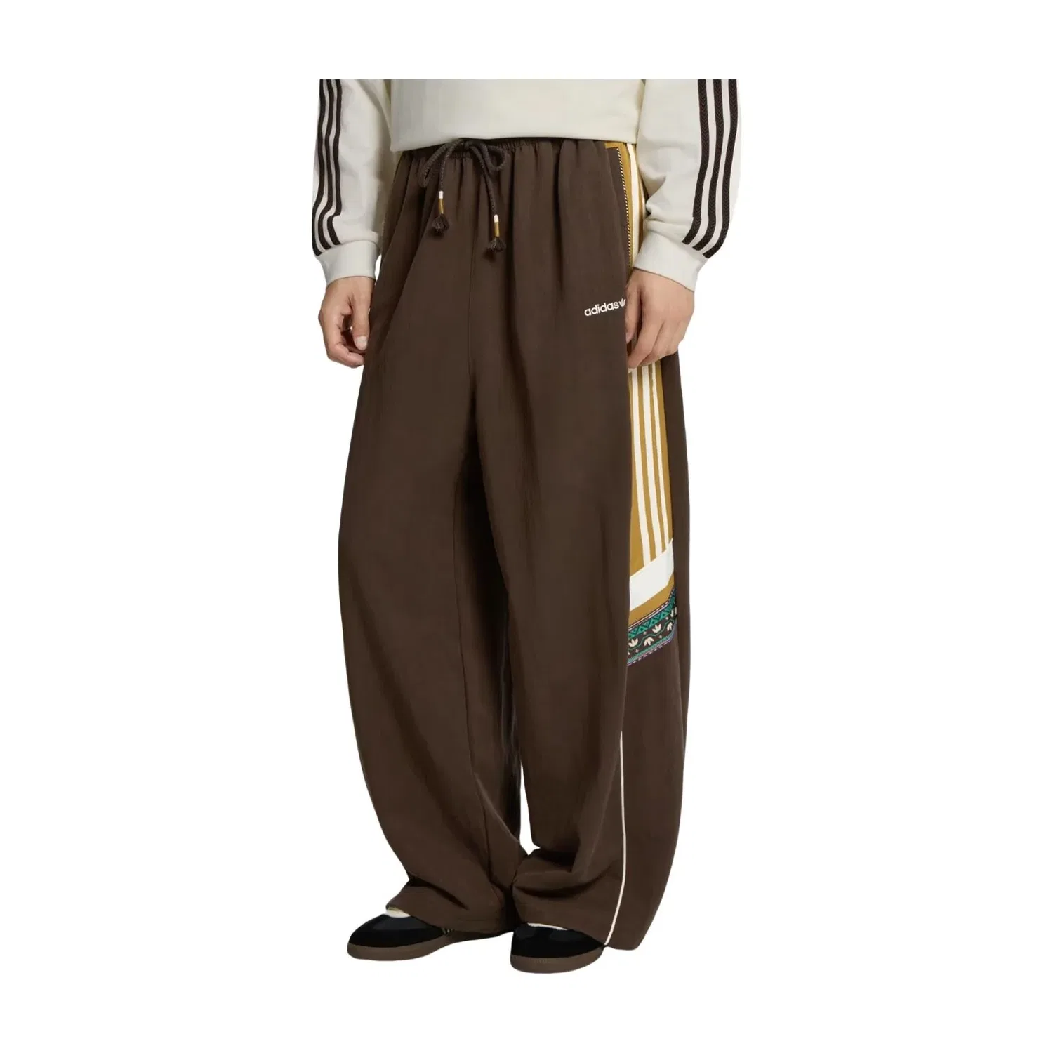 Мужские брюки Toc Track Pant Asia Sizing 'Brown' adidas, коричневый — фото 3