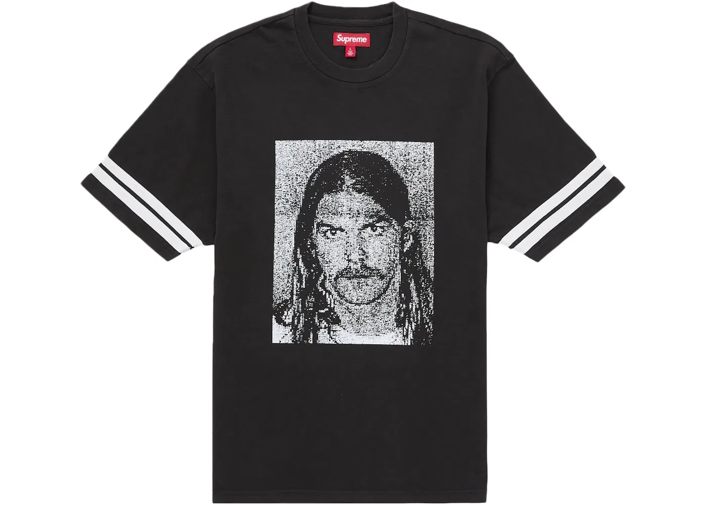 Мужская футболка с принтом Supreme Dash Snow S/S Top, Black