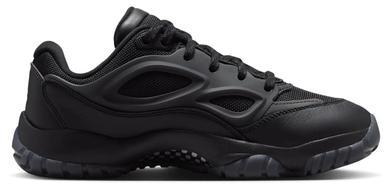 Детские кроссовки для мальчиков с кожаным верхом Jordan Air Jordan 11 RM, Gray/Black