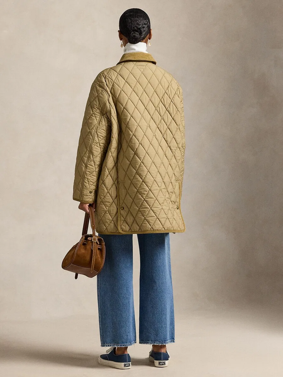 Пальто Polo Ralph Lauren Between Seasons цвета хаки — фото 4