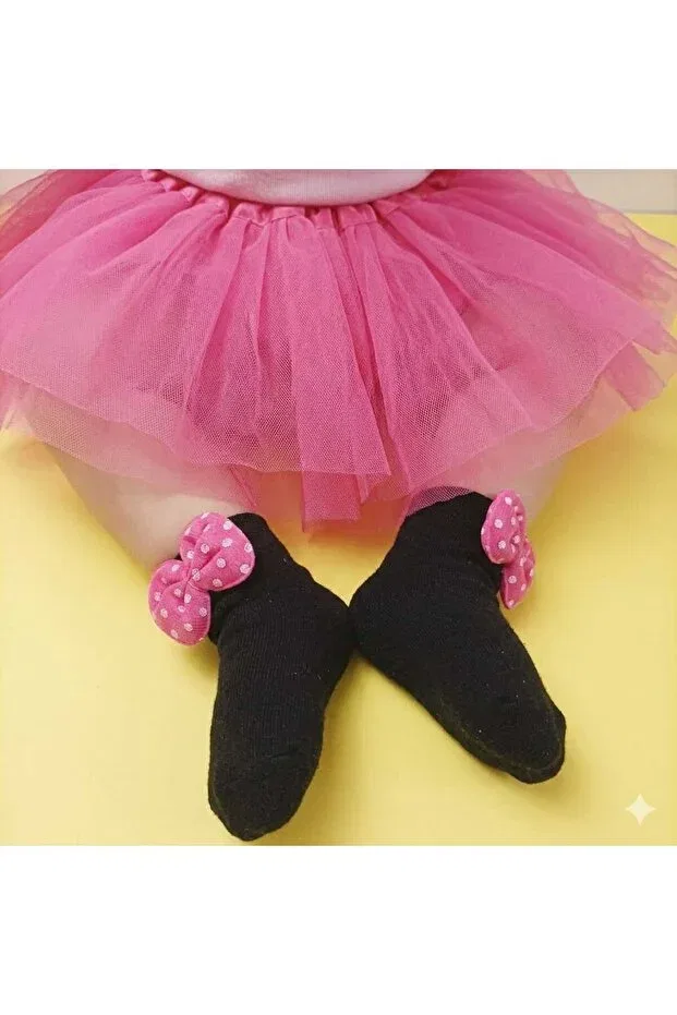 Детские носки для девочек хлопковые набор 3 шт Pink Ribbon Detailed Baby Girl Socks Set Of 3 Thagos, Multicolor — фото 2