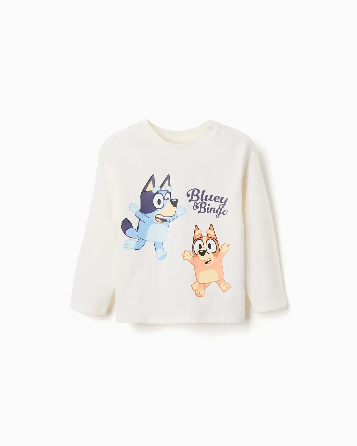 Детская футболка для мальчиков с принтом Bluey Zippy, Blanco