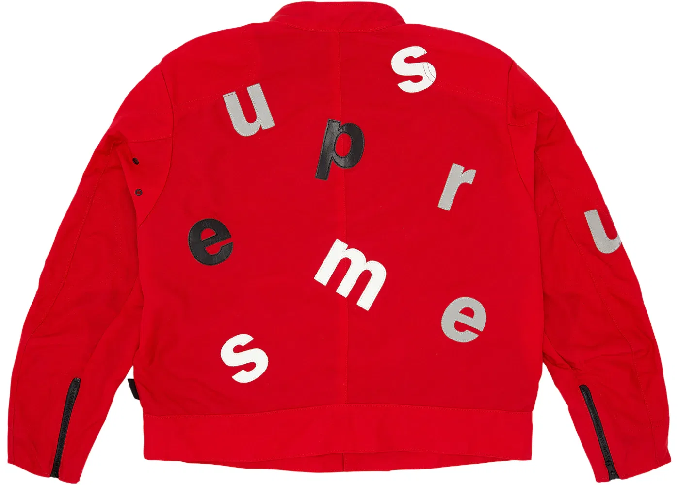 Мужская куртка с принтом Vanson Leathers Letters Supreme, Red — фото 3