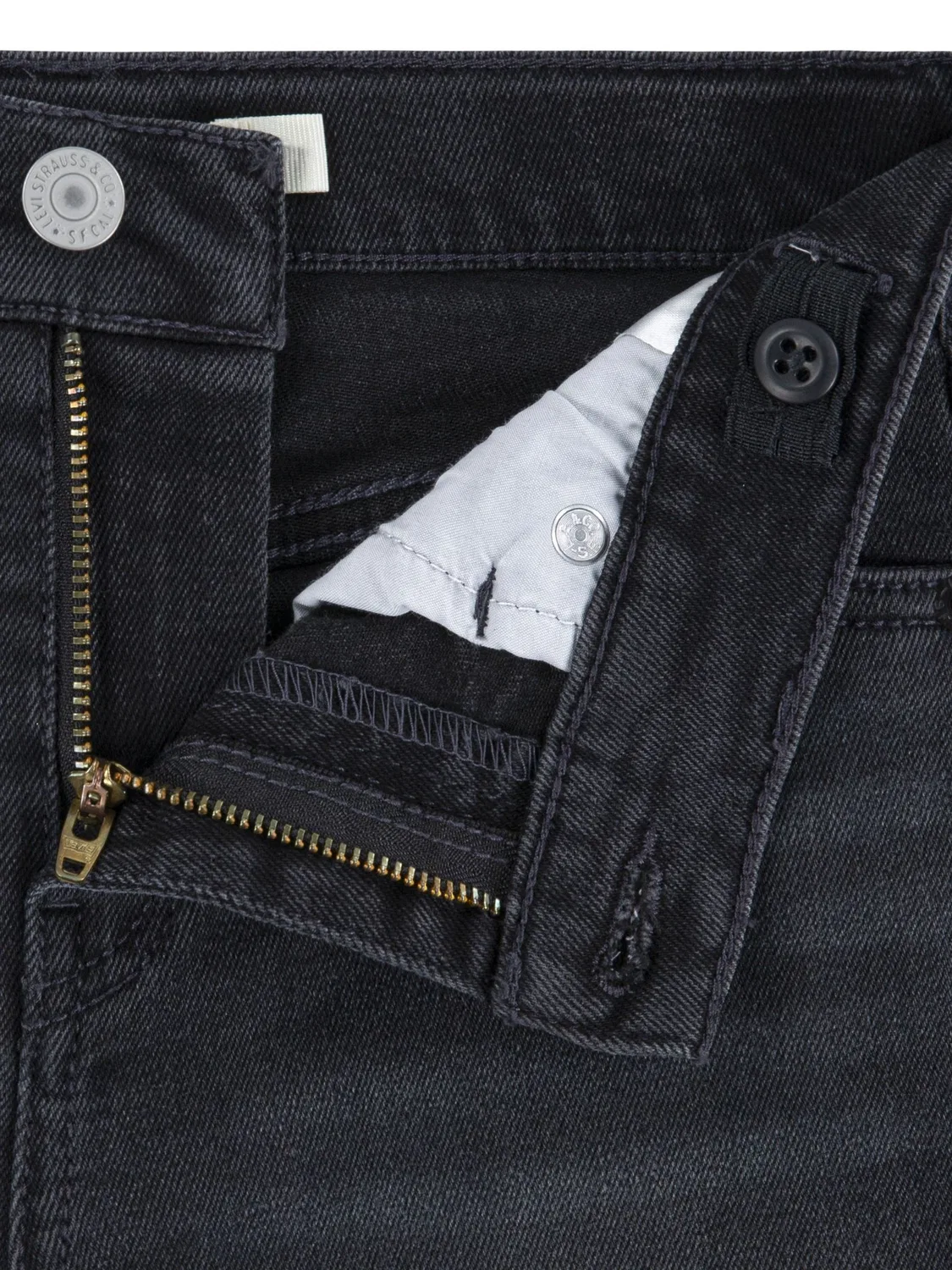 Шорты джинсовые Girlfriend Levi's, черный — фото 4