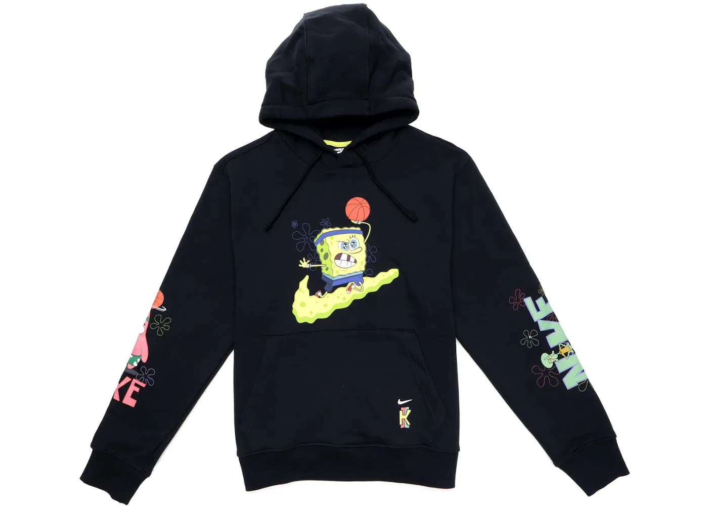 Детская худи с принтом Patrick Star Nike Kyrie x Spongebob Dri Fit, Black