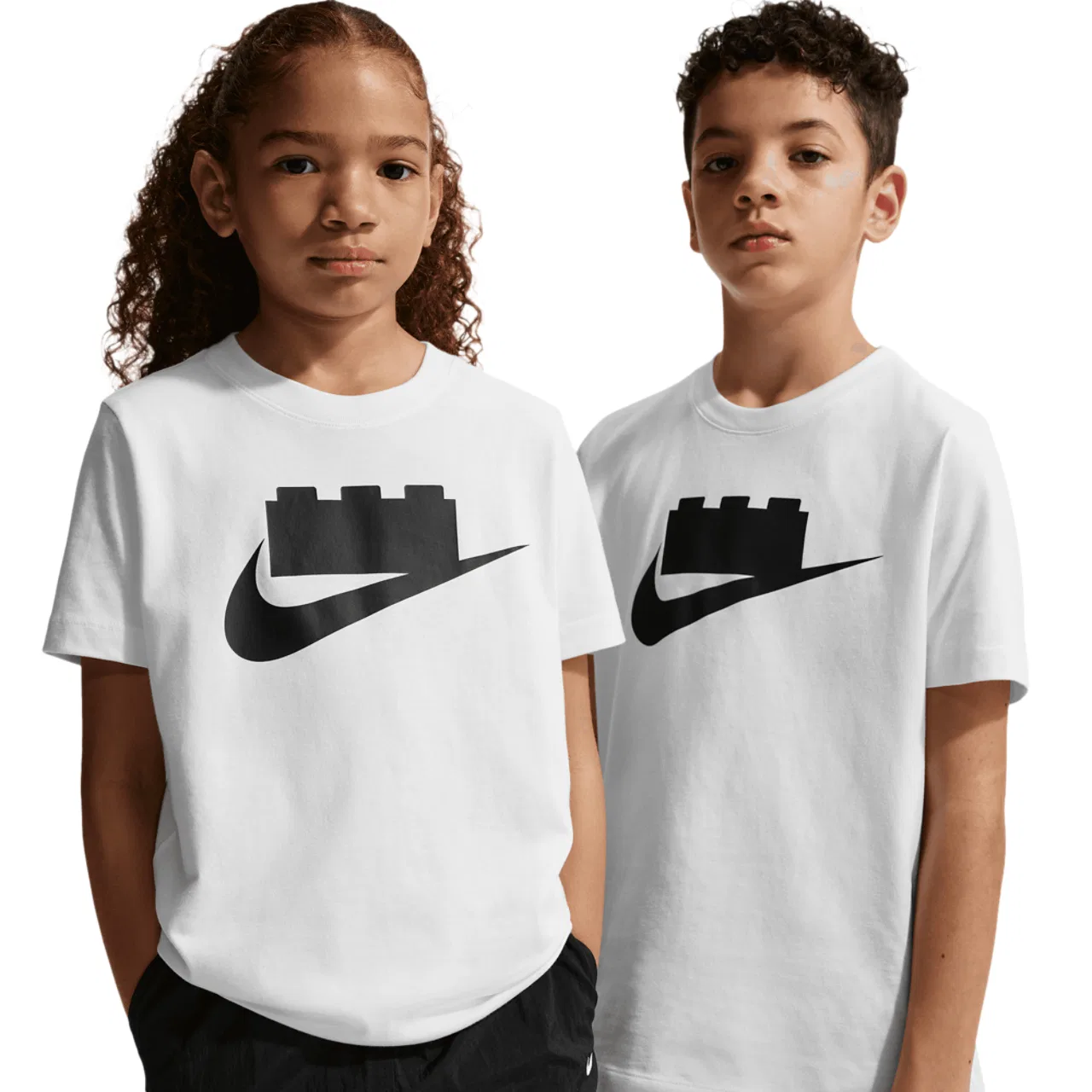 Футболка для мальчиков Lego Color Logo Nike, черный/белый