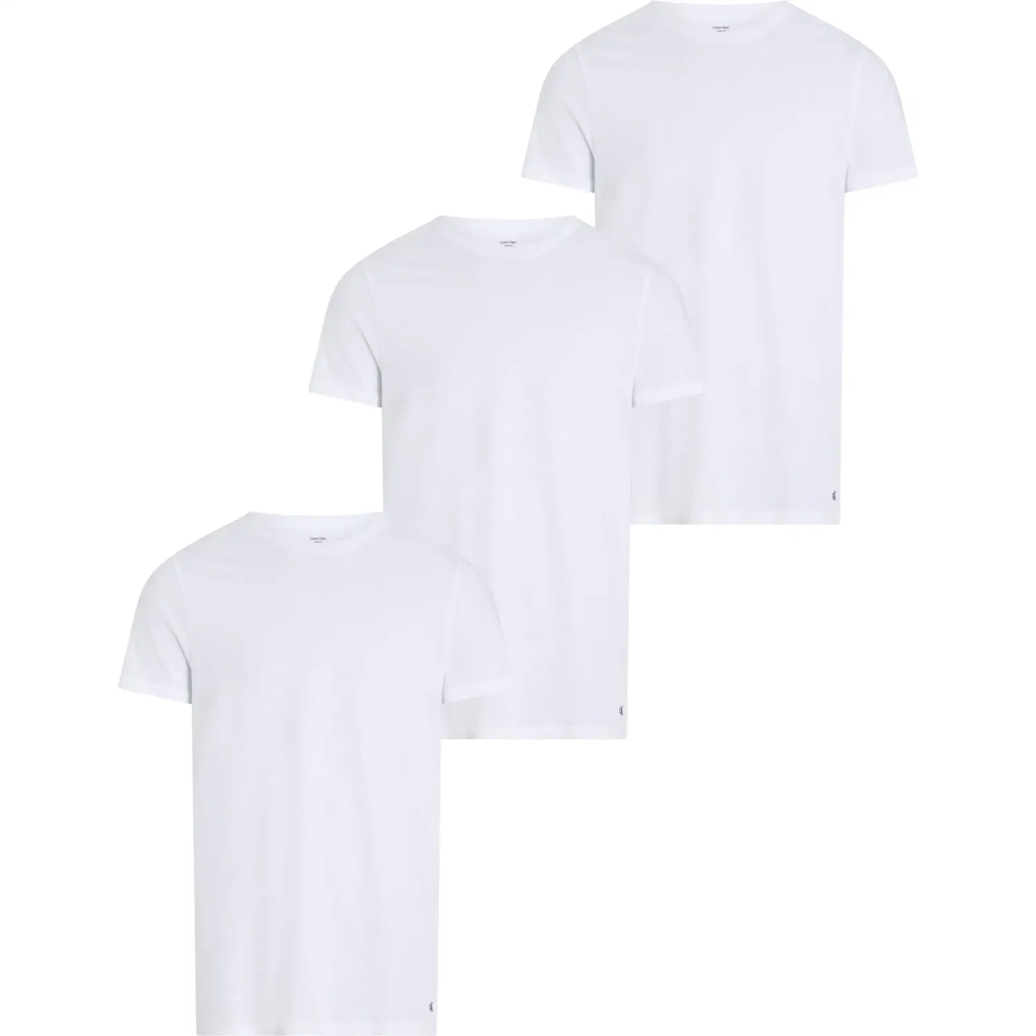 Детские хлопковые футболки с круглым вырезом Calvin Klein Underwear, White