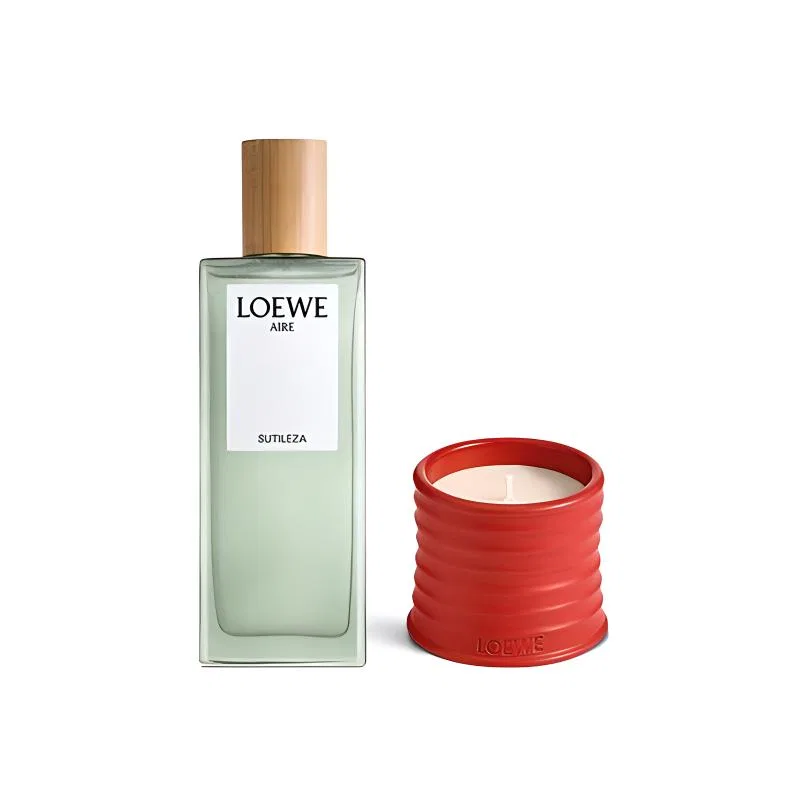 Женский набор парфюмерной воды и ароматической свечи Miracle Dawn Light Perfume 50мл + Tomato Leaf Candle 170г, LOEWE, Multicolor