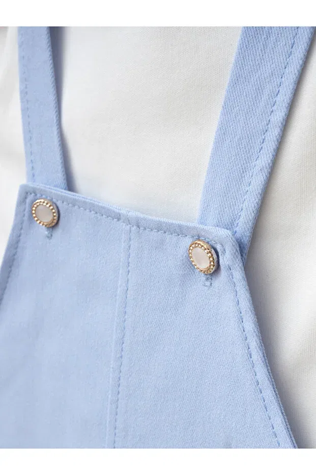Детский комбинезон для девочек с вышивкой Jammybaby, Blue — фото 4