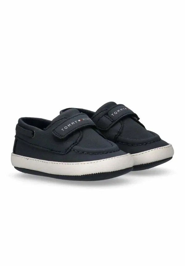 Мокасины из синтетики Moccasins Tommy Hilfiger, Blu, синий — фото 2