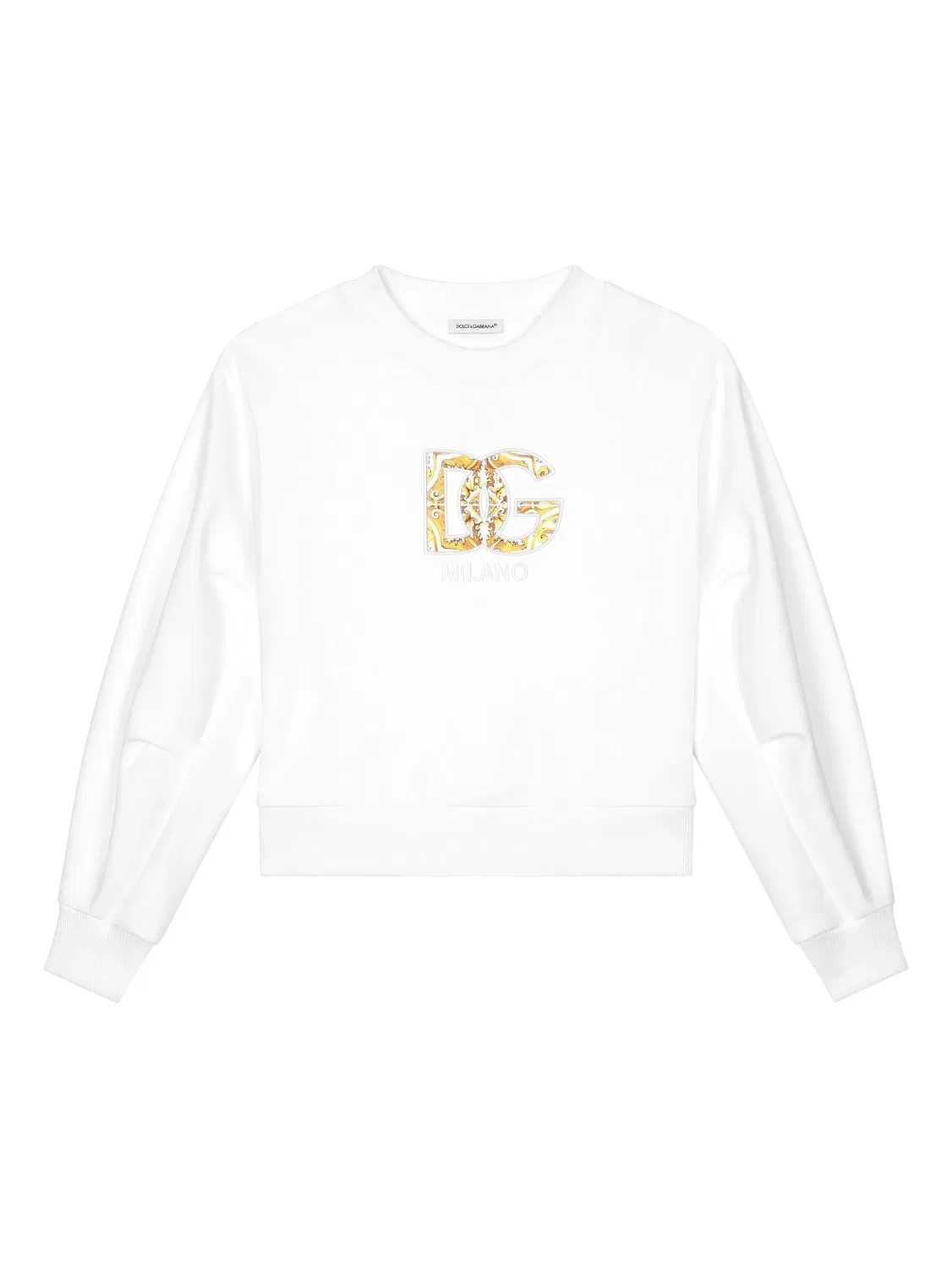Свитшот с круглым вырезом Dolce & Gabbana, белый