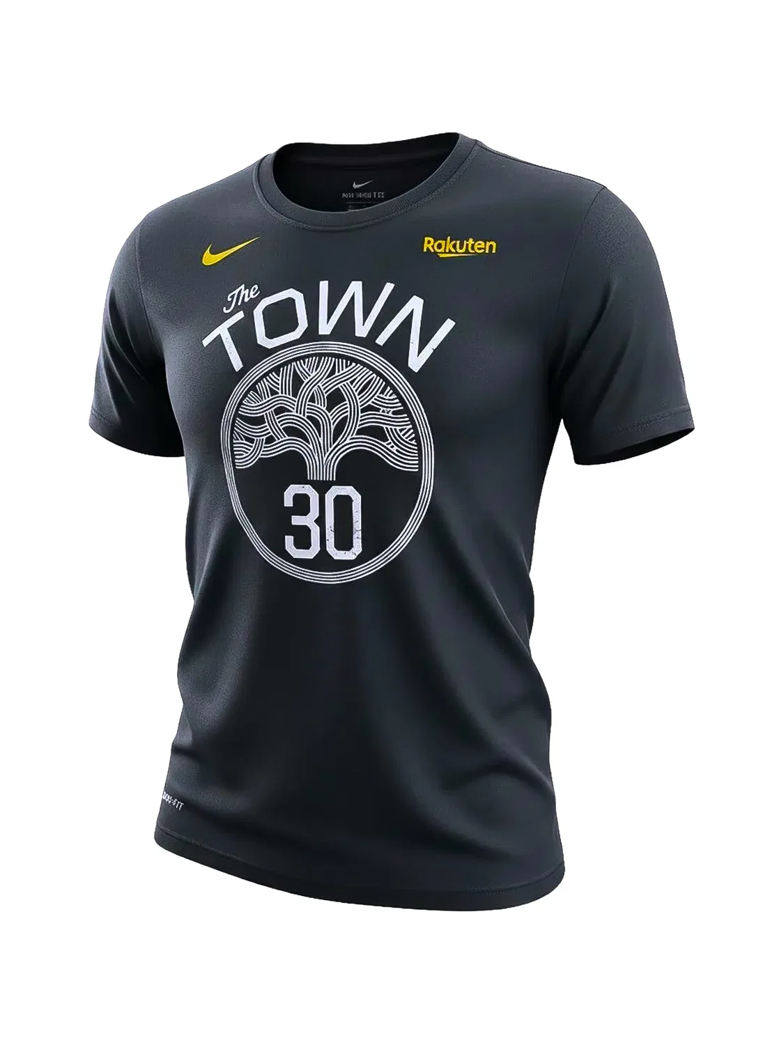 Футболка Golden State Warriors Name & Number Stephen Curry из коллаборации с NBA Nike, черный
