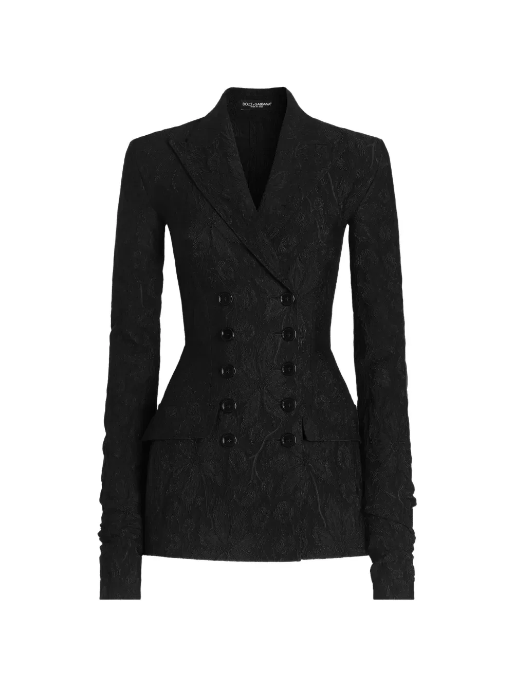Жакет приталенный Brocade Dolce & Gabbana, черный