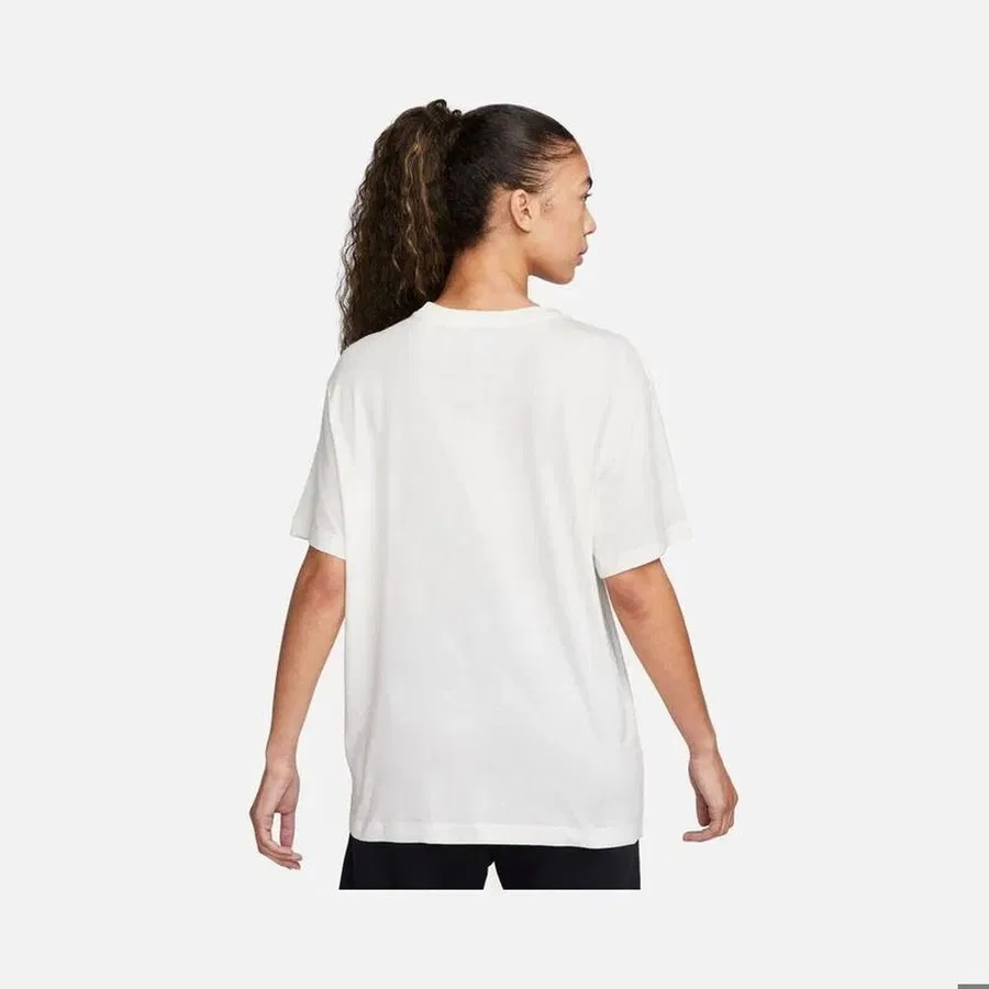 Женская футболка Nike Sportswear Fleece Boyfriend Short-Sleeve, Желтый — фото 4