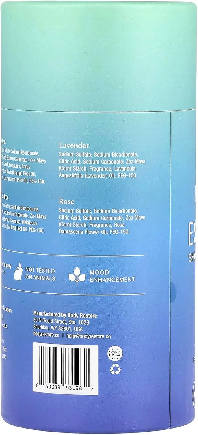 Набор ароматических шипучих бомб для душа Body Restore, 6 шт, ассорти — фото 4