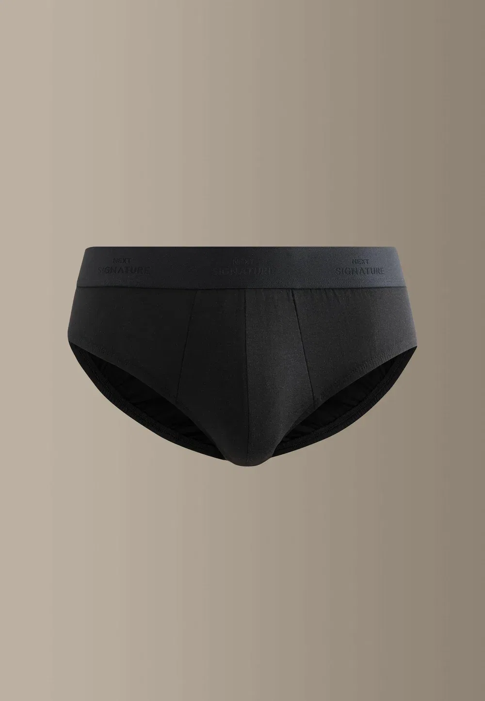 Трусы стандартного кроя - фирменные трусы, комплект из 4 штук - трусы Next, Black Tencel Lyocell — фото 3