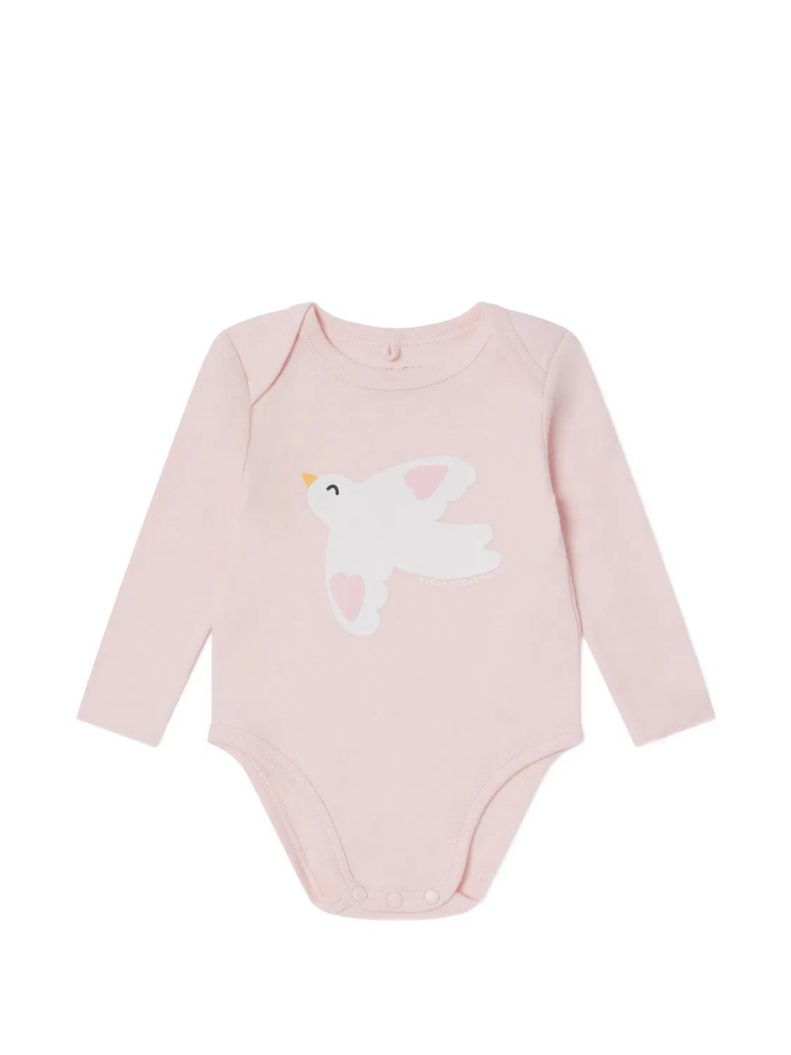 Комплект боди с принтом голуби Stella McCartney, розовый