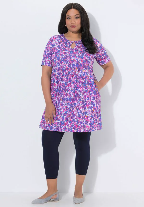 

Длинная футболка с принтом «замочная скважина» и «хальбарм» alinie rundhals Ulla Popken, Pink, Розовый, Длинная футболка с принтом «замочная скважина» и «хальбарм» alinie rundhals Ulla Popken, Pink