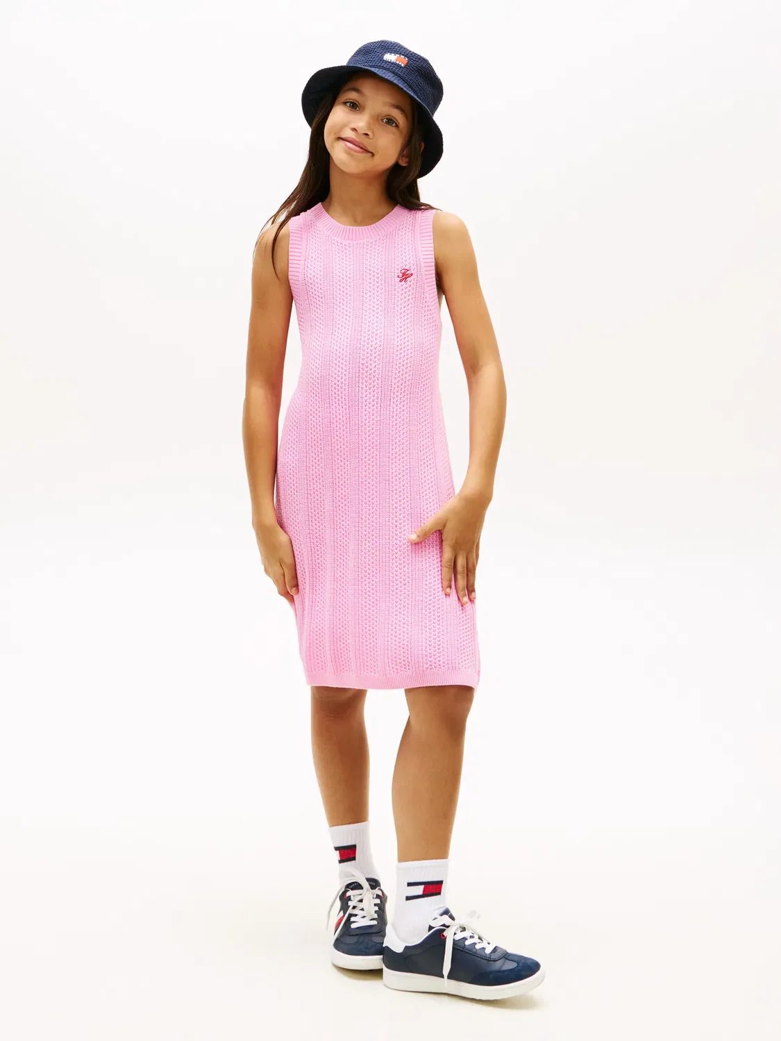 Детское платье для девочек с вышивкой Tommy Hilfiger, Rosa