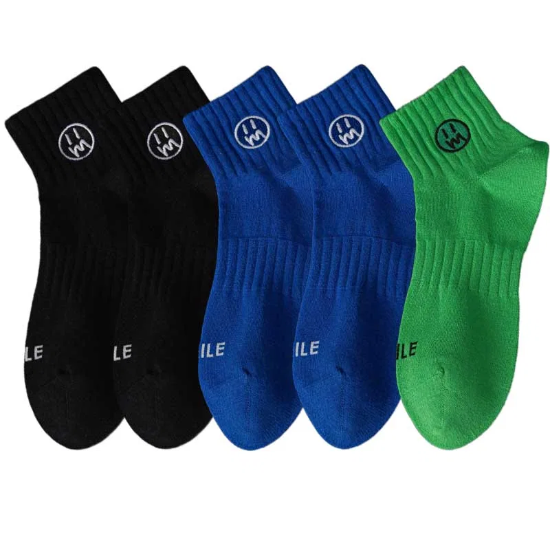 Детские носки до колена, набор из 5 пар, унисекс, Black 2 Blue 2 Green, MIIOW
