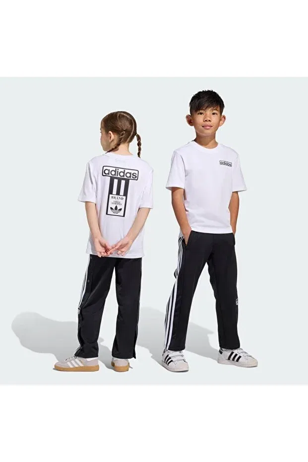 Детский спортивный комплект для девочек с коротким рукавом Adibreak kids tracksuit set Adidas, White — фото 2