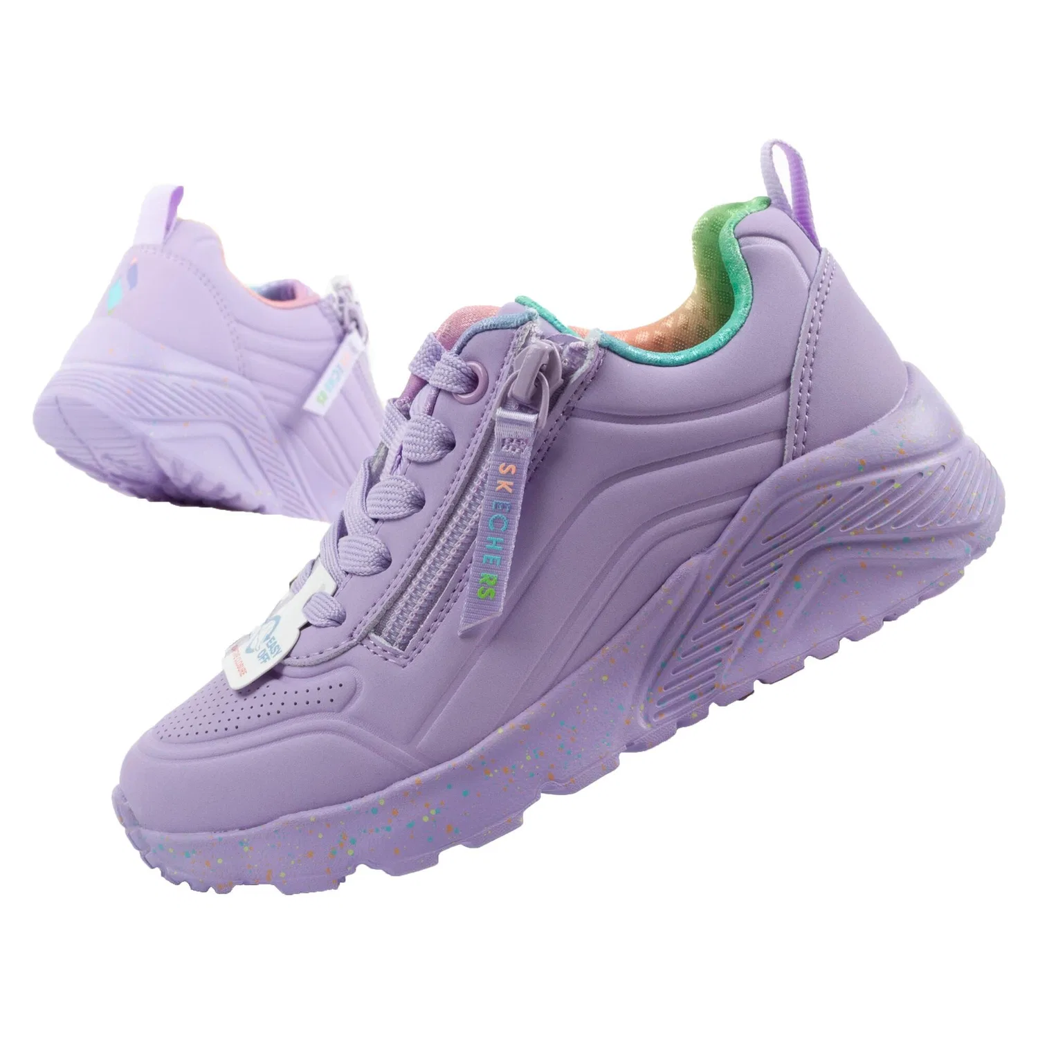 Детские кроссовки с пенной подошвой Skechers Uno Lite, Violett