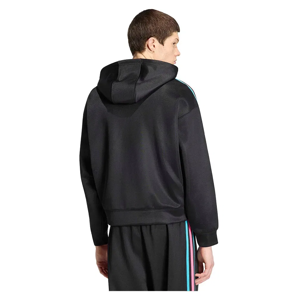 Худи оверсайз на молнии Adicolor Spacer Adidas Originals, черный — фото 2