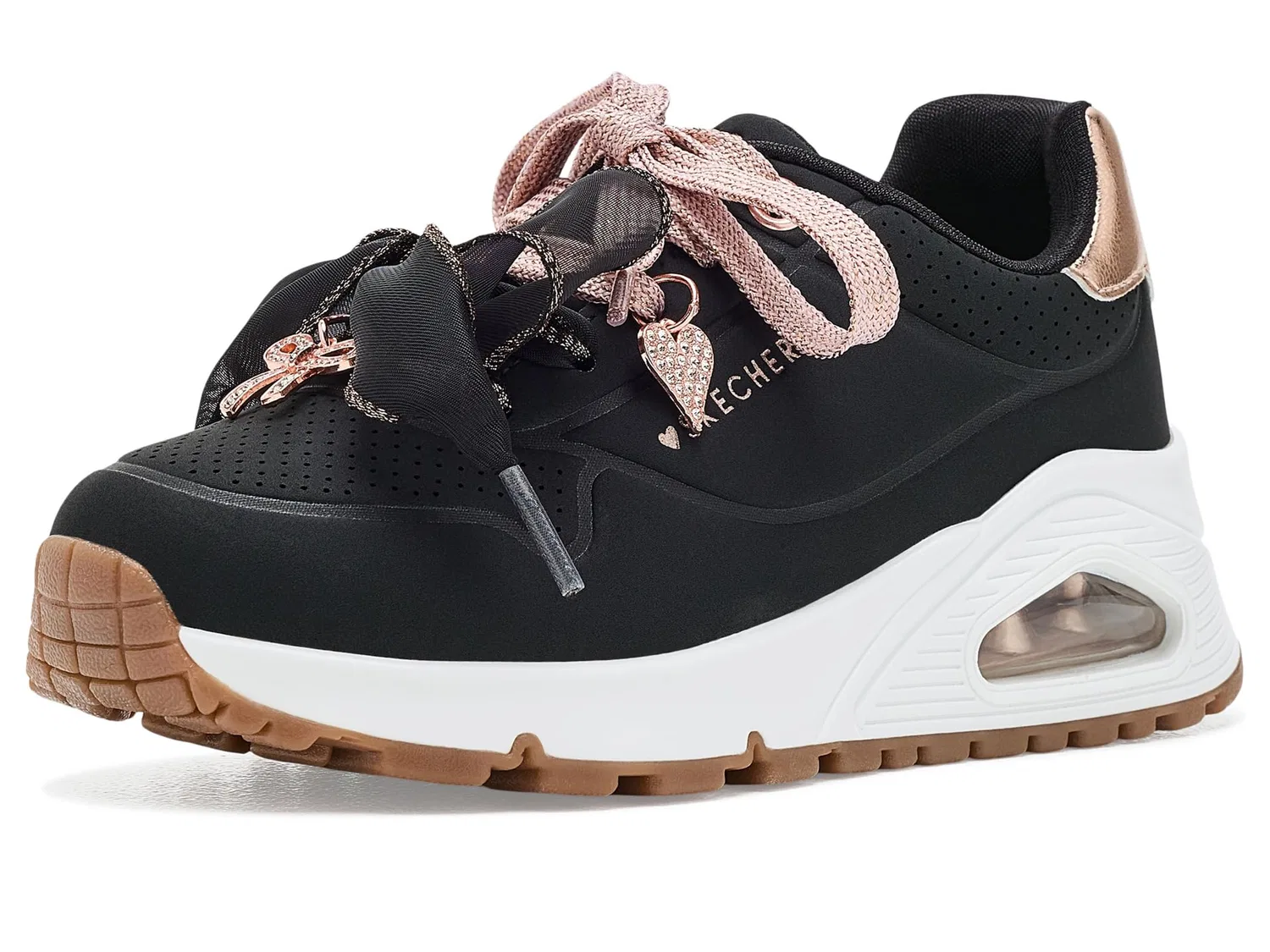 Кроссовки Uno Gen1 310936L (для маленьких и больших детей) Skechers Kids, Black/Rosegold