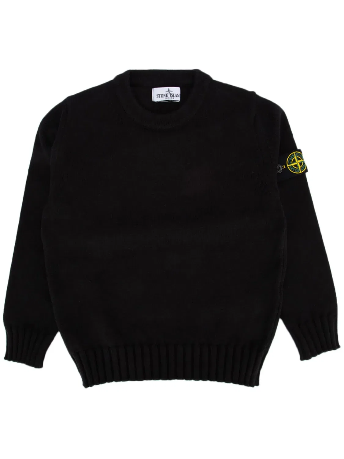 Свитшот с логотипом Stone Island, черный