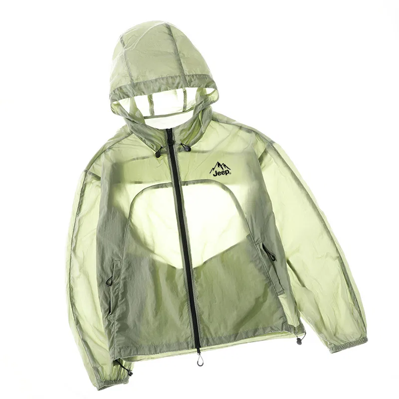 Детская ветровка с капюшоном UPF50+ Jeep, Green