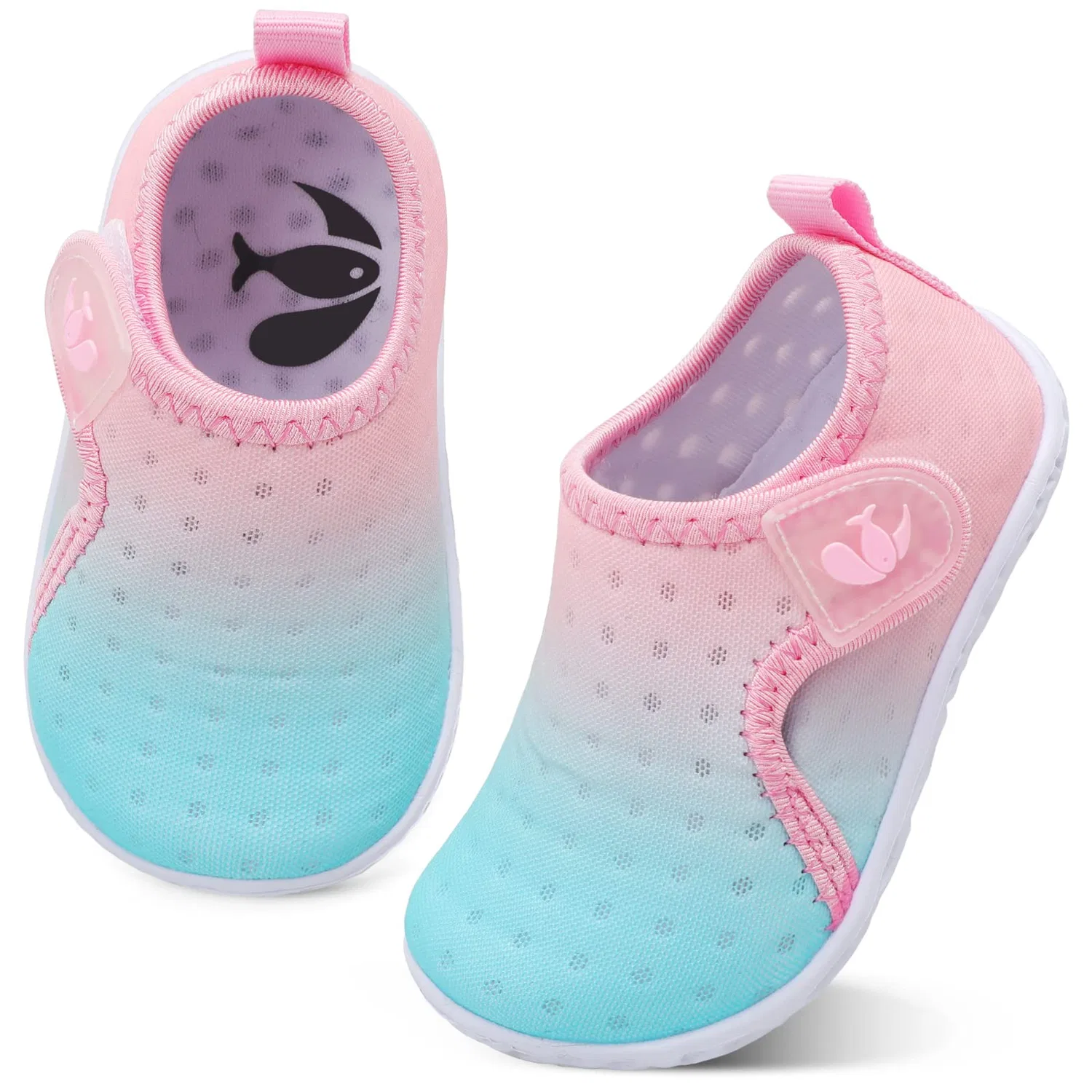 Детские водные туфли для мальчиков и девочек быстросохнущие Bbx1 FEETCITY, Pinkblue Gradient