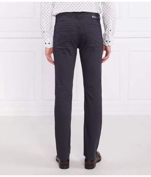 Мужские классические брюки slim fit из смесового хлопка Delaware BOSS, Blu Marino — фото 4