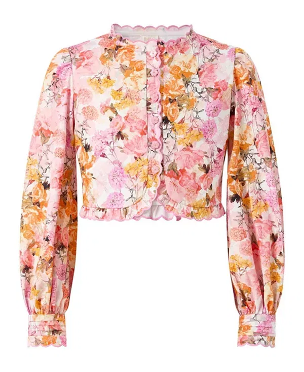 Детский топ с принтом Alessia Marlo Kids, Floral