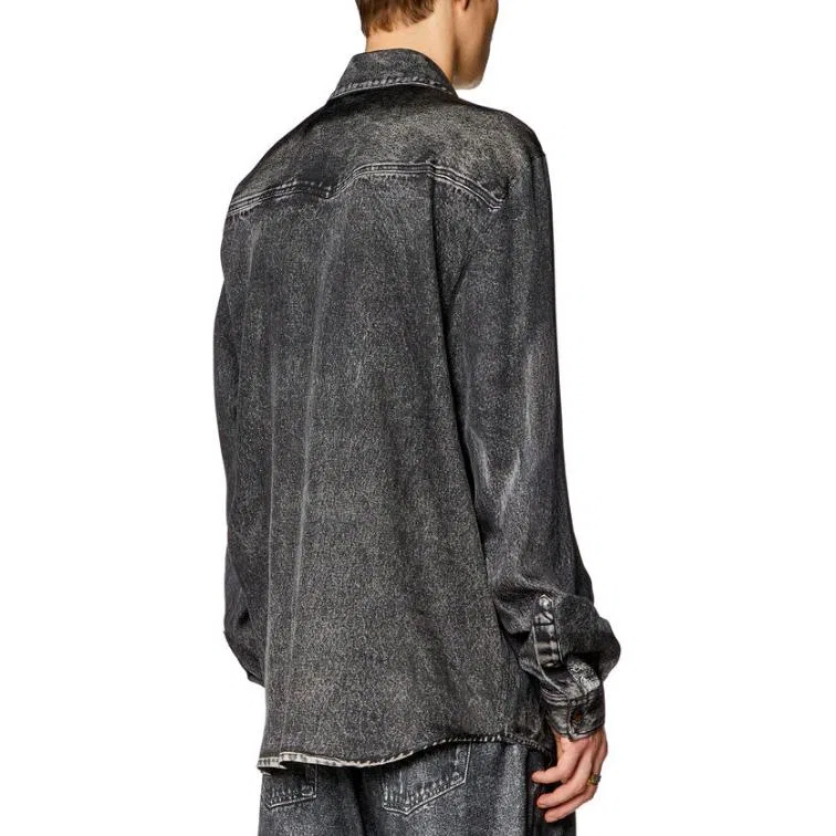 Мужская джинсовая куртка DIESEL, Black — фото 4